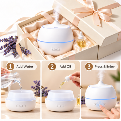 Carewellin Aroma Diffuser Gift Set – Fine Mist & Soft Light Home Gift