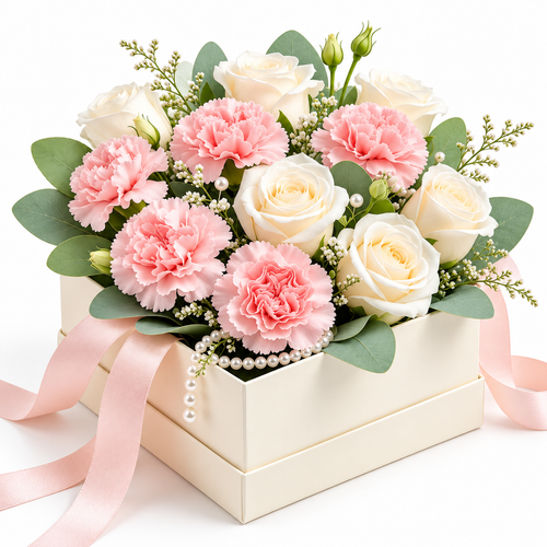 Carewellin Floral Gift Box Arrangement