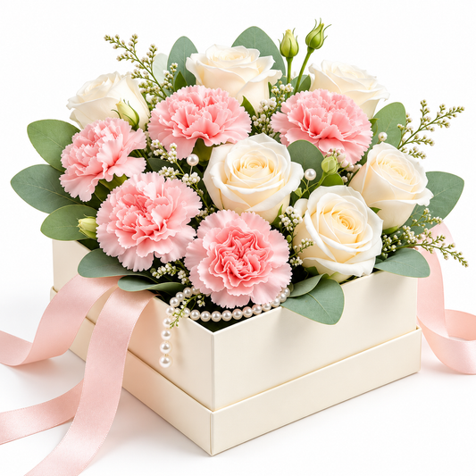 Carewellin Floral Gift Box Arrangement