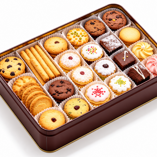 Carewellin Assorted Cookie & Treat Gift Tin – A Sweet Gift for Sharing