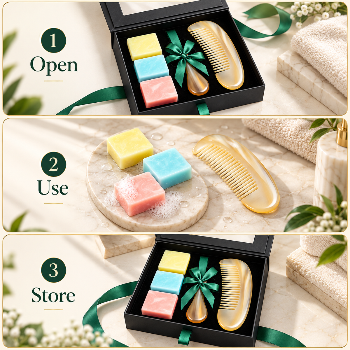 Carewellin Soap & Comb Care Gift Set