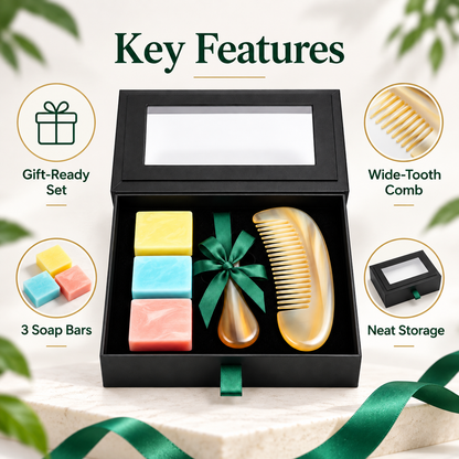 Carewellin Soap & Comb Care Gift Set