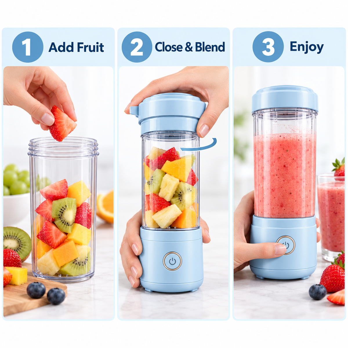 Carewellin Portable Blender Gift Set – Compact Personal Blender for Everyday Drinks