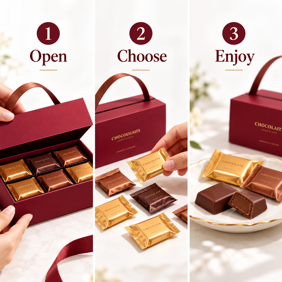 Carewellin Assorted Chocolate Gift Box – Individually Wrapped Chocolates for Gifting & Sharing