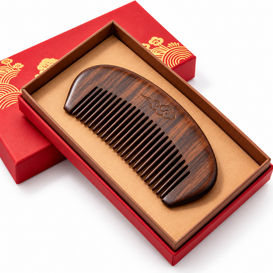 Carewellin Vintage Wooden Comb Gift Set