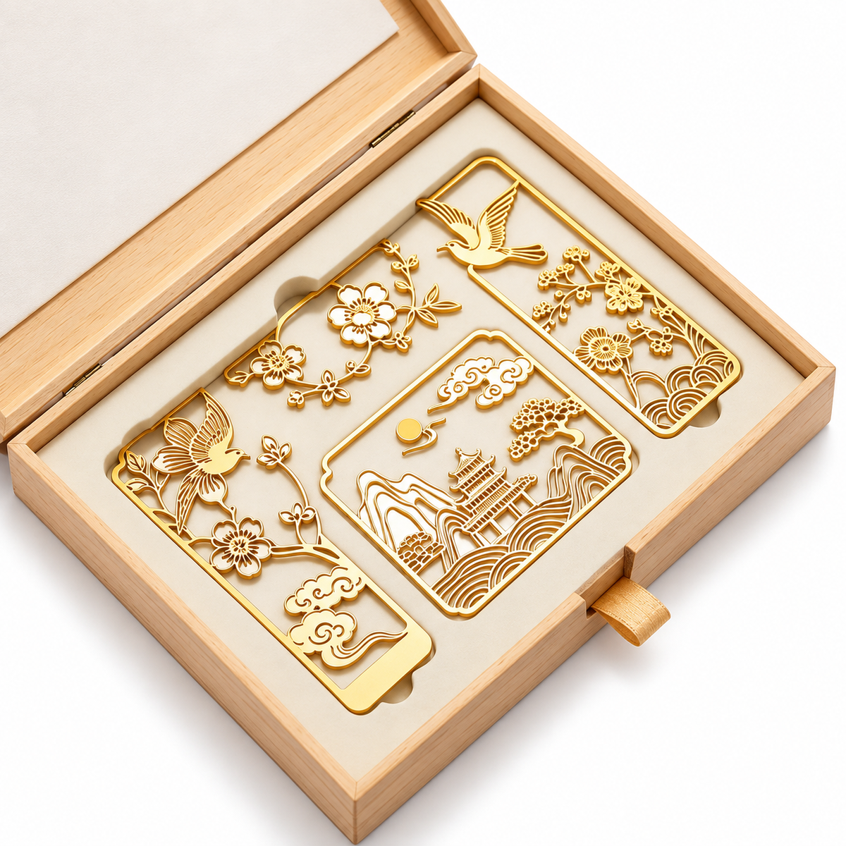 Carewellin Oriental Art Metal Bookmark Gift Set – Decorative Cutout Bookmark Collection