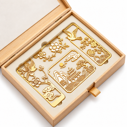 Carewellin Oriental Art Metal Bookmark Gift Set – Decorative Cutout Bookmark Collection