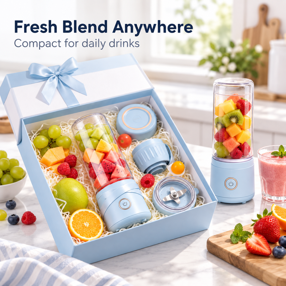 Carewellin Portable Blender Gift Set – Compact Personal Blender for Everyday Drinks