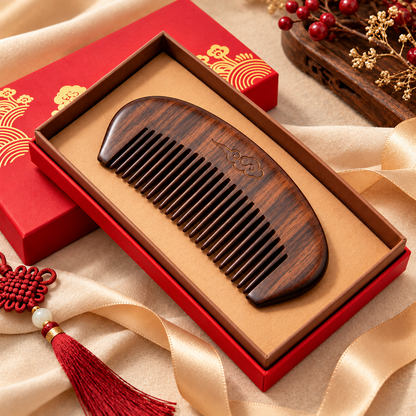 Carewellin Vintage Wooden Comb Gift Set