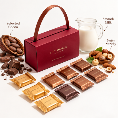 Carewellin Assorted Chocolate Gift Box – Individually Wrapped Chocolates for Gifting & Sharing