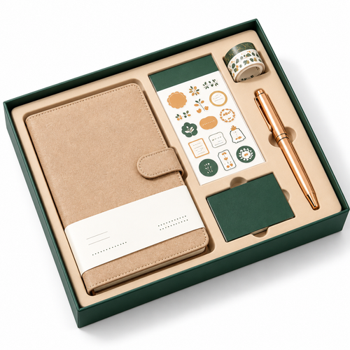 Carewellin Desk Planner Gift Set – Notebook & Decorative Stationery Collection