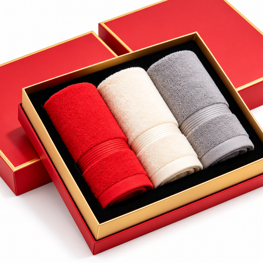 Carewellin Premium Towel Gift Set with 3 Soft Towels