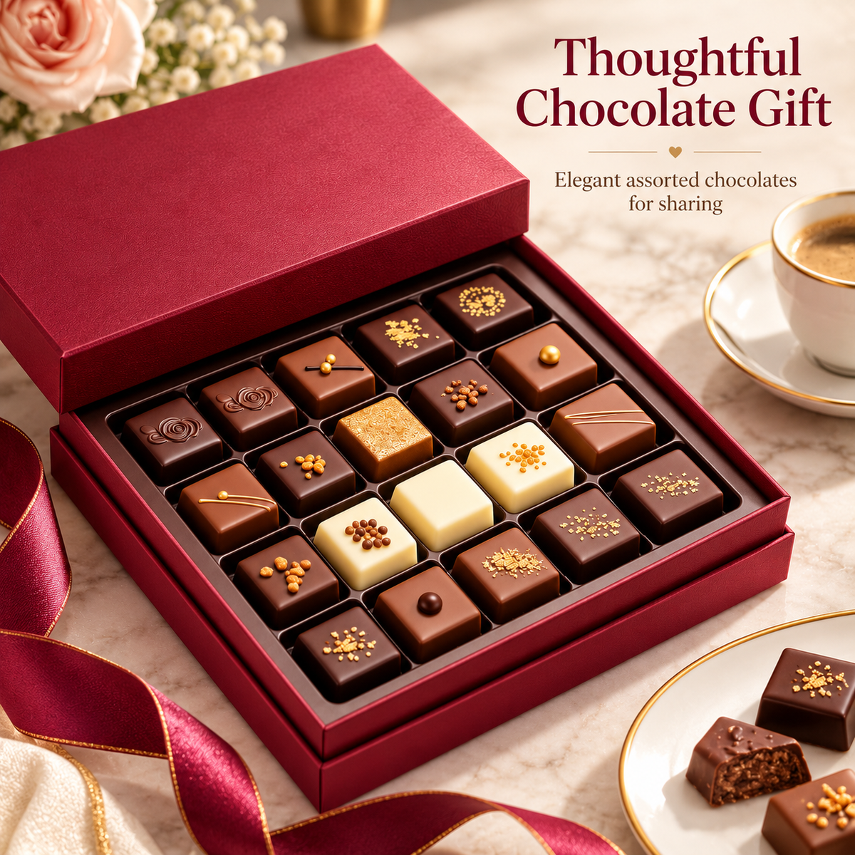 Carewellin Assorted Chocolate Gift Box – Elegant Gift Set for Sharing
