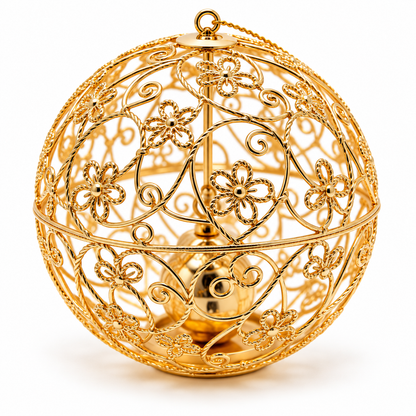 Carewellin Elegant Metal Floral Hanging Decor
