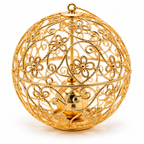 Carewellin Elegant Metal Floral Hanging Decor