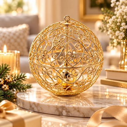Carewellin Elegant Metal Floral Hanging Decor