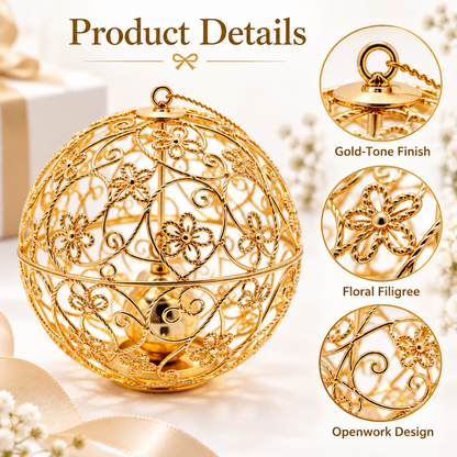 Carewellin Elegant Metal Floral Hanging Decor