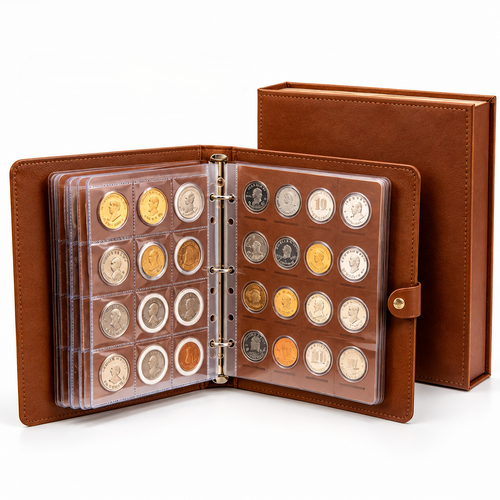Carewellin Coin Collection Album Gift Set – Binder-Style Coin Storage Organizer