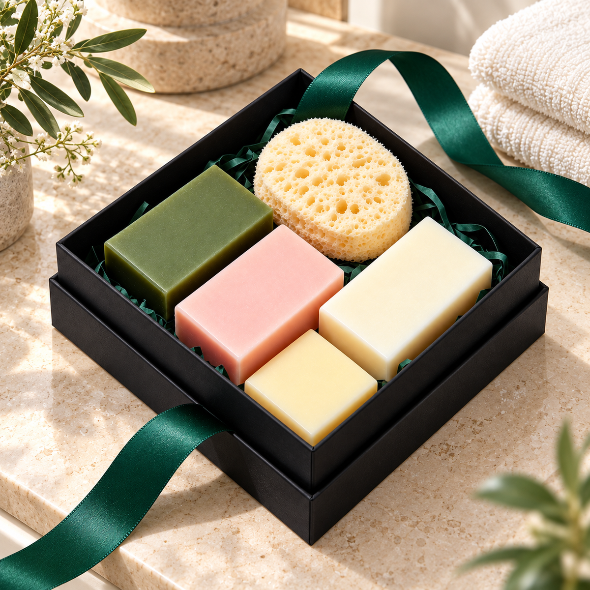 Carewellin Soap & Bath Sponge Gift Set