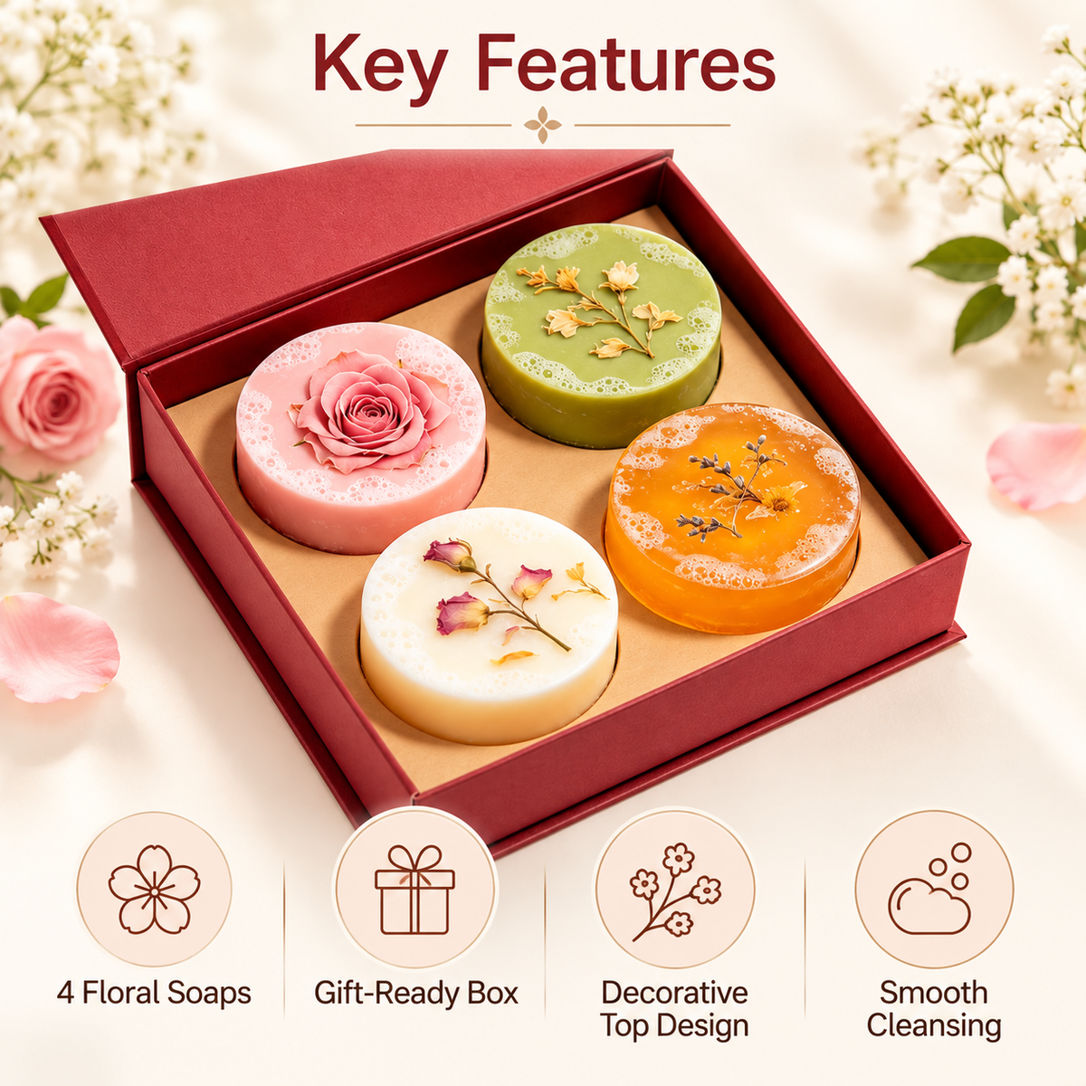 Carewellin Floral Soap Gift Set
